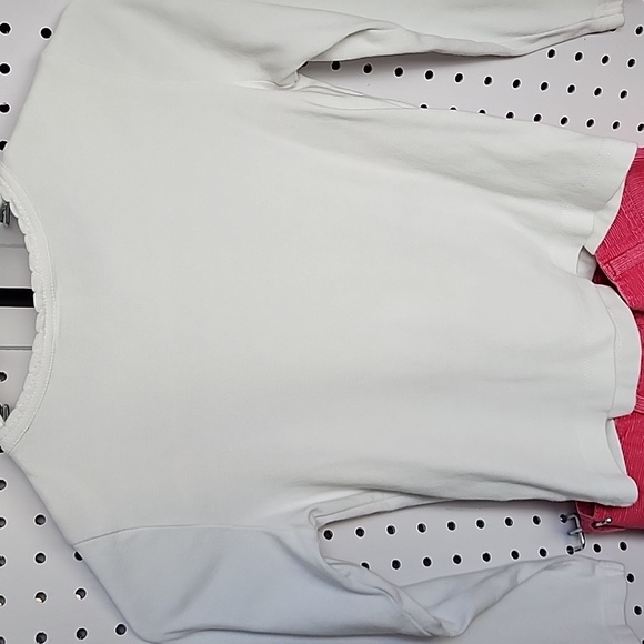 Gymboree White Top with Colorful Accents And Pink corduroy material Jeans - Picture 4 of 10